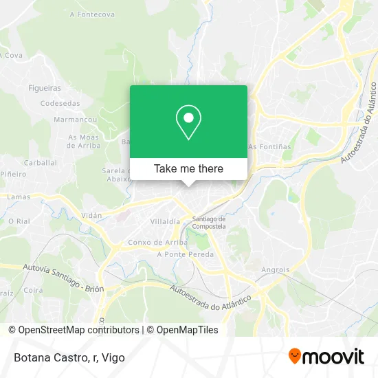 Botana Castro, r map