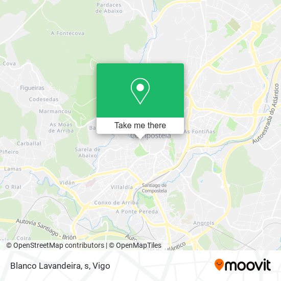 Blanco Lavandeira, s map