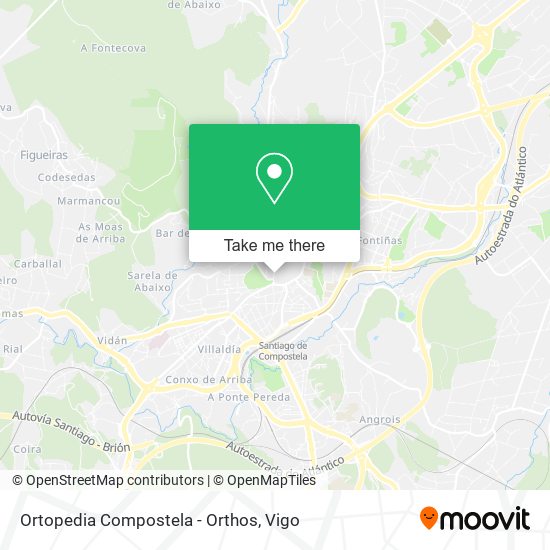 Ortopedia Compostela - Orthos map
