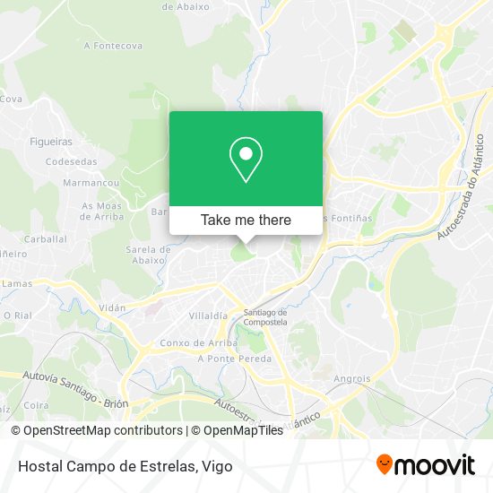 Hostal Campo de Estrelas map