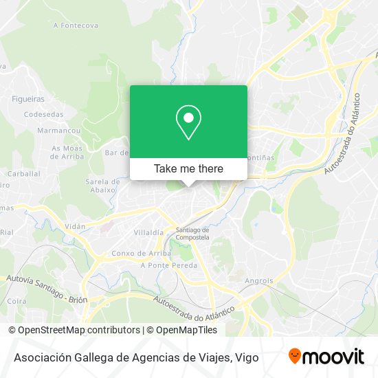 Asociación Gallega de Agencias de Viajes map