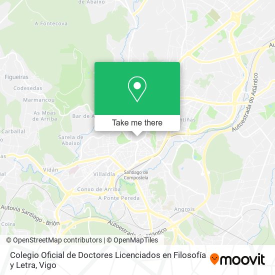 Colegio Oficial de Doctores Licenciados en Filosofía y Letra map