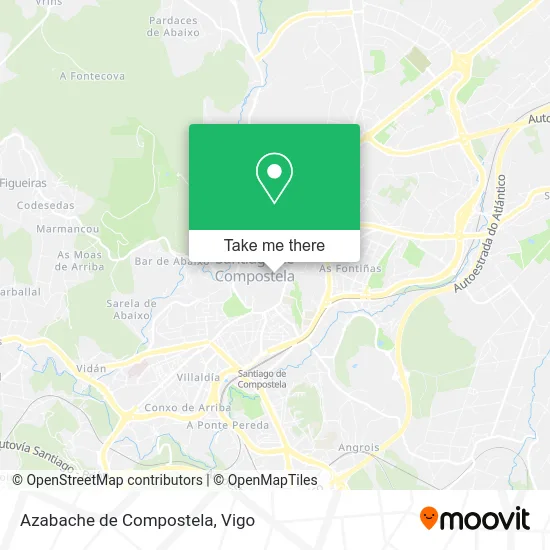 Azabache de Compostela map