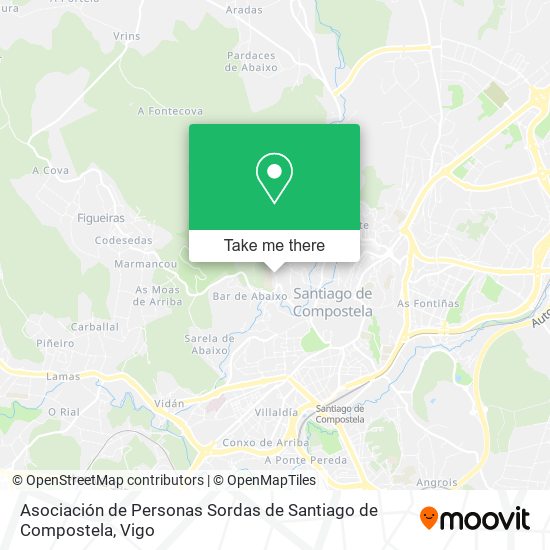 Asociación de Personas Sordas de Santiago de Compostela map