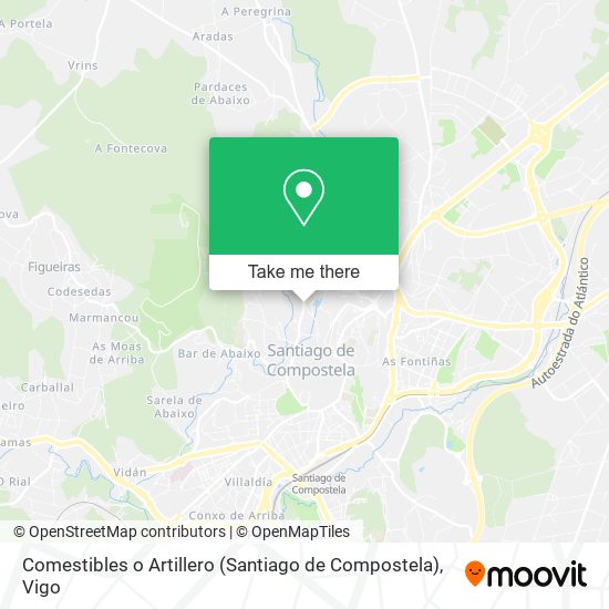 Comestibles o Artillero (Santiago de Compostela) map