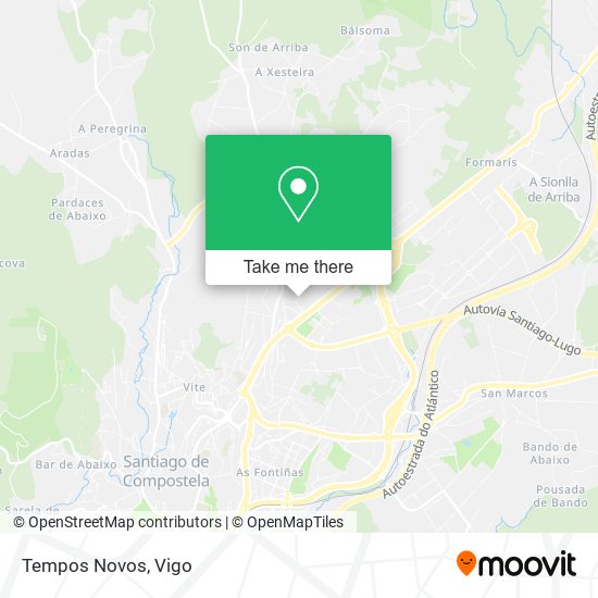 Tempos Novos map