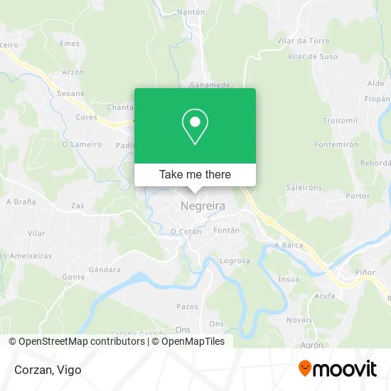 Corzan map