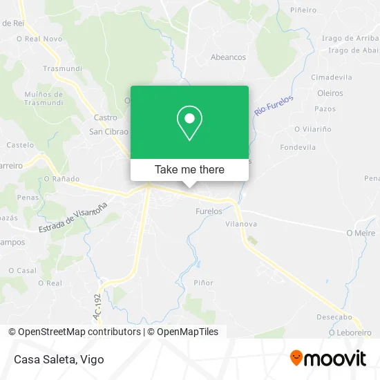 Casa Saleta map