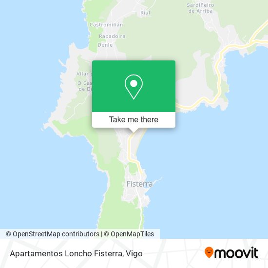 Apartamentos Loncho Fisterra map