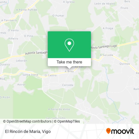El Rincón de María map