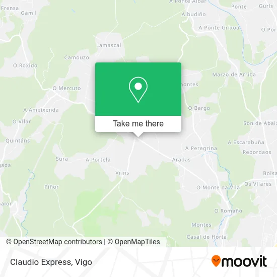 Claudio Express map