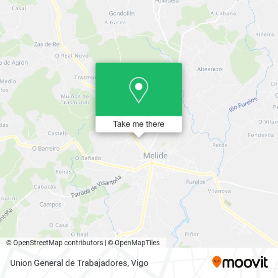 Union General de Trabajadores map