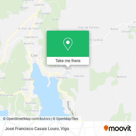 José Francisco Casais Louro map