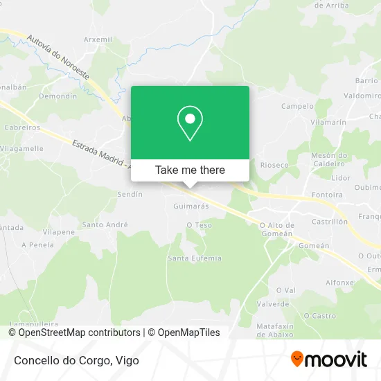 Concello do Corgo map