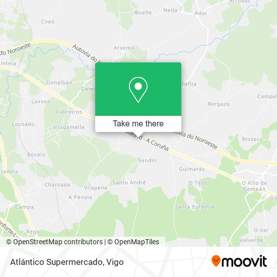 Atlántico Supermercado map