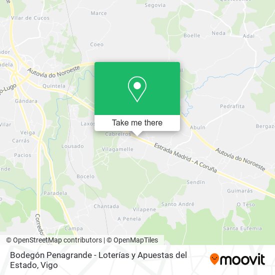 Bodegón Penagrande - Loterías y Apuestas del Estado map