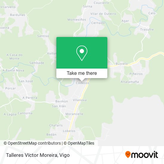 Talleres Víctor Moreira map