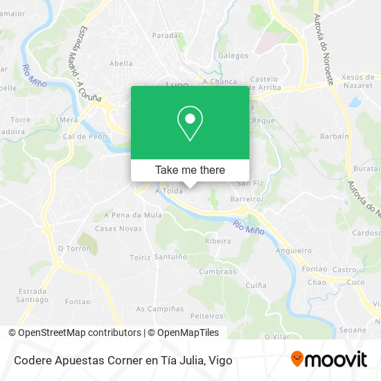 Codere Apuestas Corner en Tía Julia map