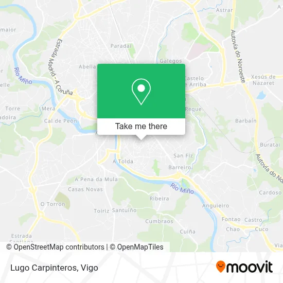 Lugo Carpinteros map