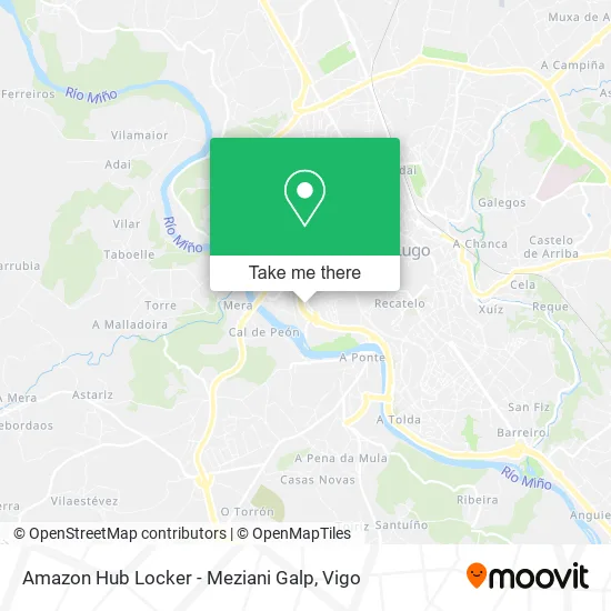 mapa Amazon Hub Locker - Meziani Galp