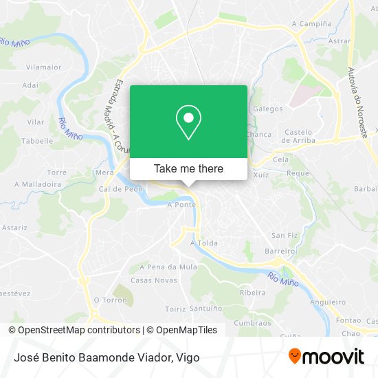 José Benito Baamonde Viador map