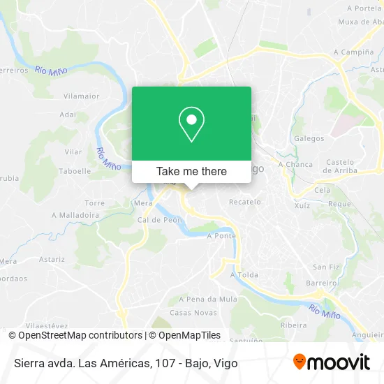 Sierra avda. Las Américas, 107 - Bajo map