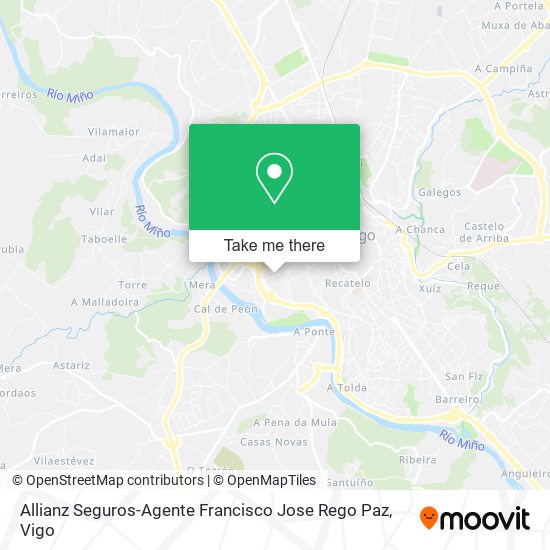 Allianz Seguros-Agente Francisco Jose Rego Paz map