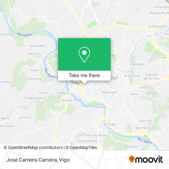 José Carreira Carreira map