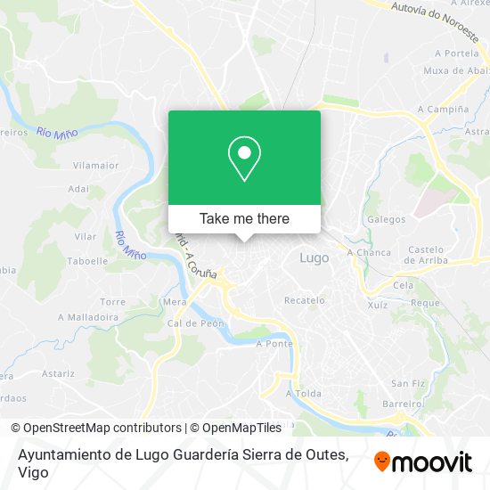 Ayuntamiento de Lugo Guardería Sierra de Outes map