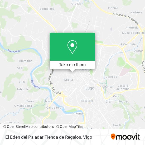 mapa El Edén del Paladar Tienda de Regalos