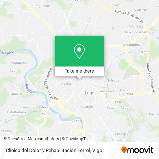 Clinica del Dolor y Rehabilitación Ferrol map
