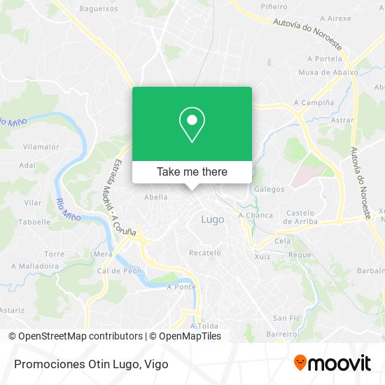 Promociones Otin Lugo map