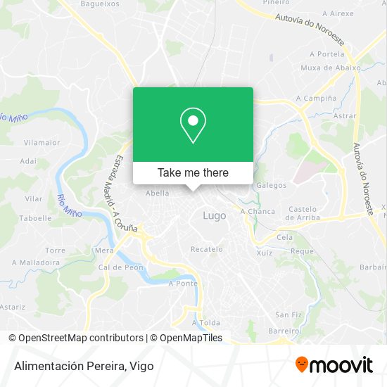Alimentación Pereira map