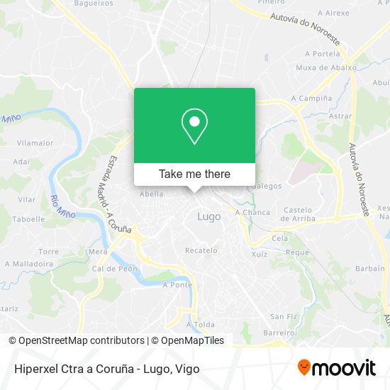Hiperxel Ctra a Coruña - Lugo map
