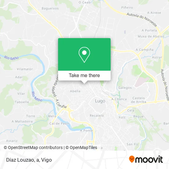 Díaz Louzao, a map
