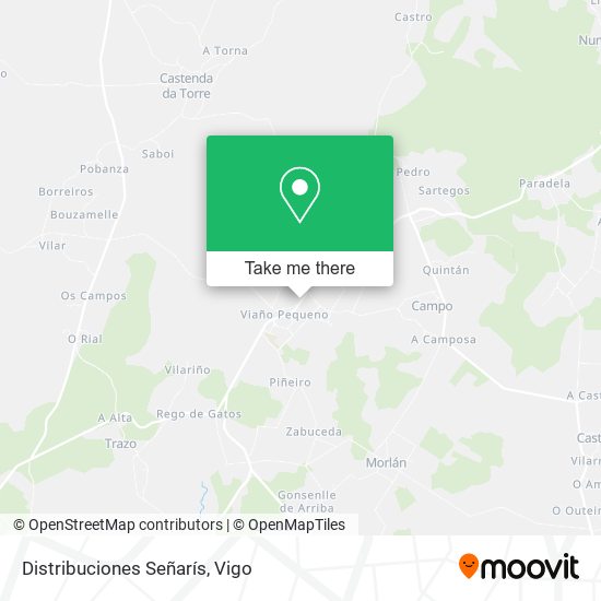 Distribuciones Señarís map