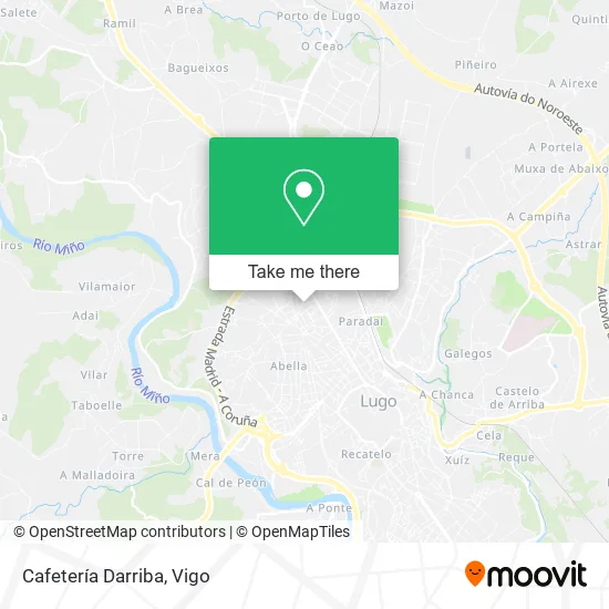 Cafetería Darriba map
