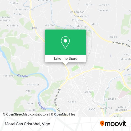 Motel San Cristóbal map