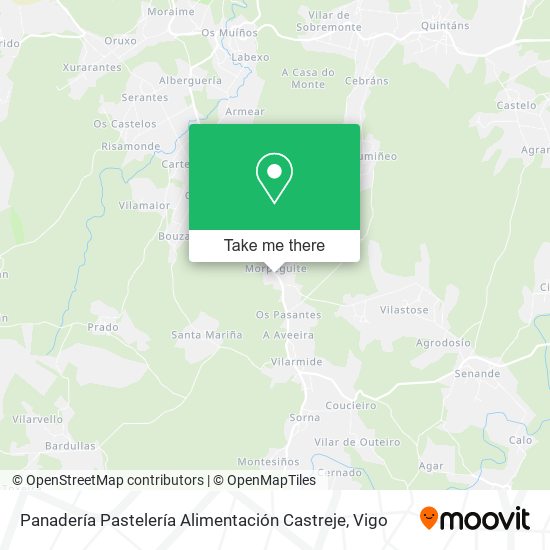 Panadería Pastelería Alimentación Castreje map