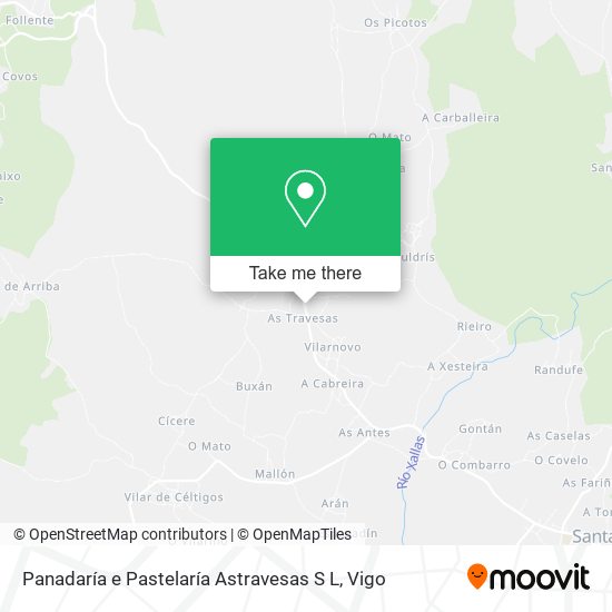 Panadaría e Pastelaría Astravesas S L map