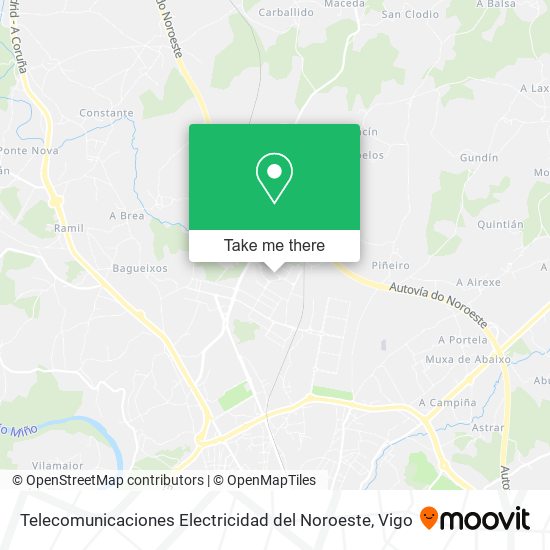 Telecomunicaciones Electricidad del Noroeste map