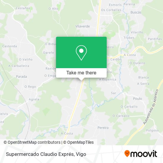 Supermercado Claudio Exprés map