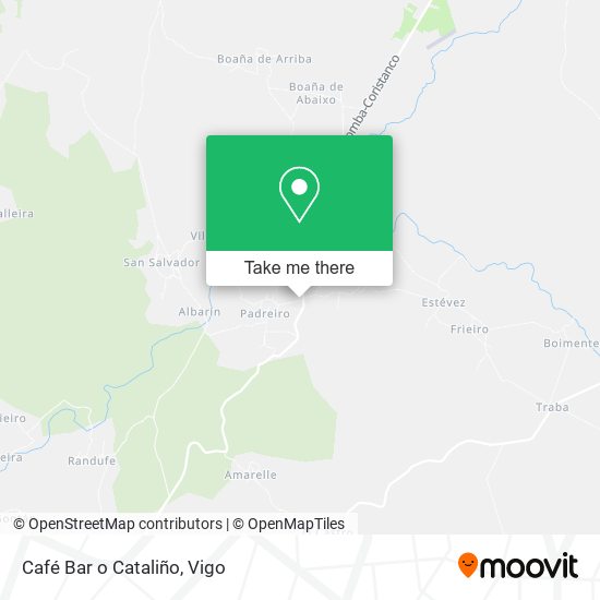 Café Bar o Cataliño map