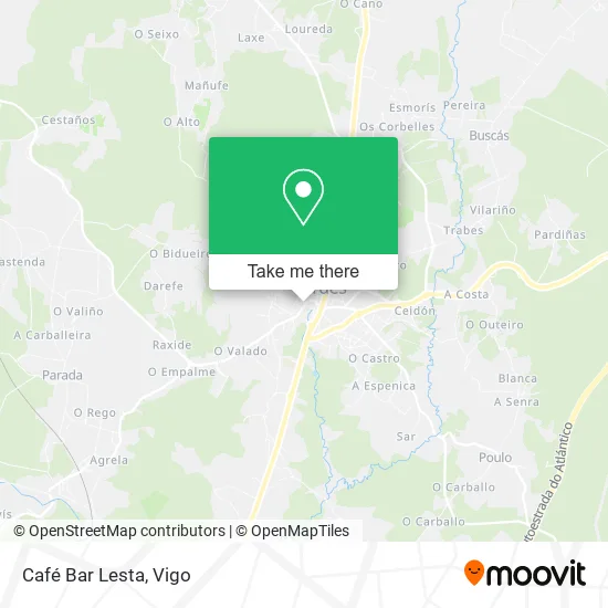 Café Bar Lesta map
