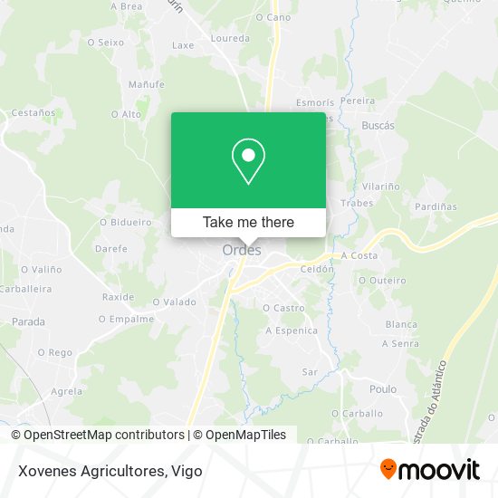 Xovenes Agricultores map