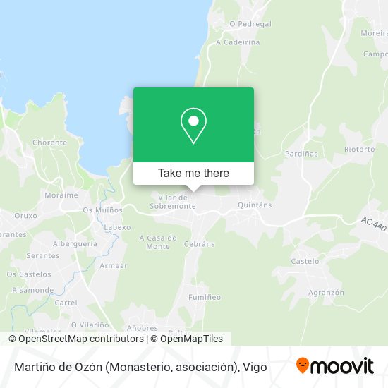 Martiño de Ozón (Monasterio, asociación) map