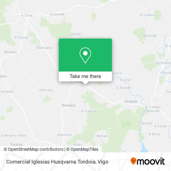 Comercial Iglesias Husqvarna Tordoia map