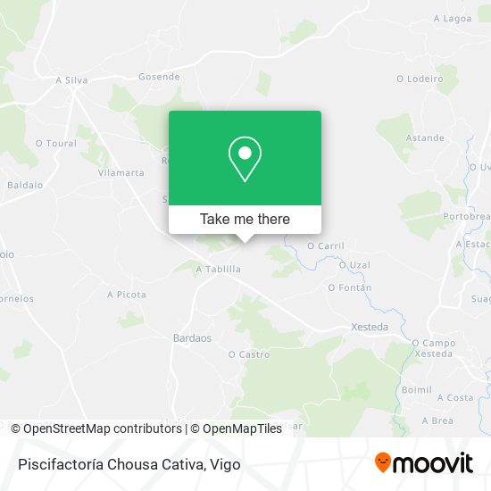 Piscifactoría Chousa Cativa map