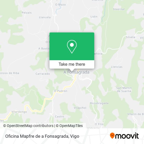 Oficina Mapfre de a Fonsagrada map