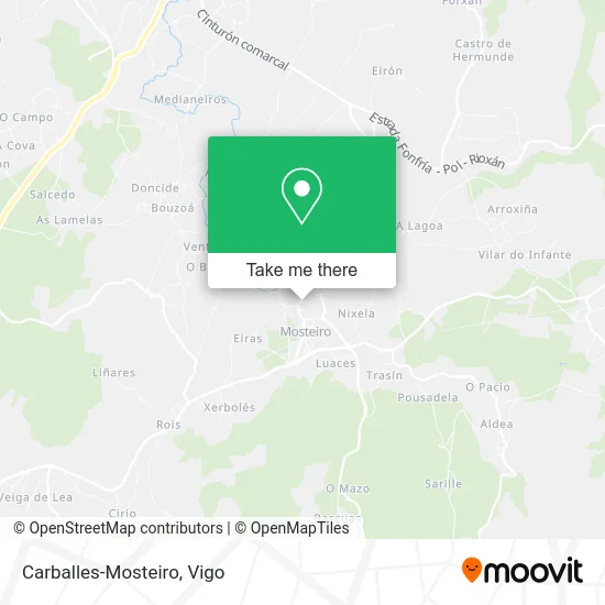 Carballes-Mosteiro map